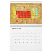 Calendrier Tableau périodique des éléments (Feb 2026)