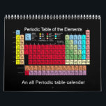 Calendrier Tableau périodique des éléments<br><div class="desc">Un tout le Tableau périodique comportant une série d'images créatives des Tableaux périodiques… se perfectionnent pour un bureau de scientifiques.</div>