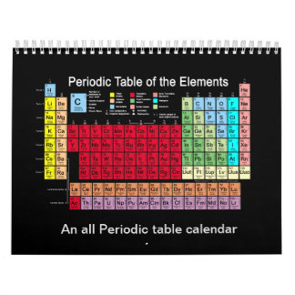 Calendrier Tableau périodique des éléments