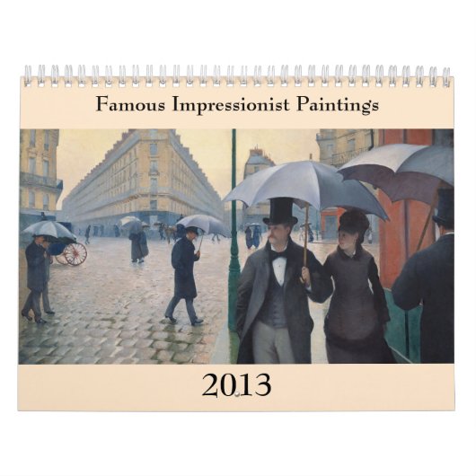 Calendrier Tableaux impressionnistes célèbres ~ Changements à (Protection)
