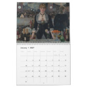 Calendrier Tableaux impressionnistes célèbres ~ Changements à (Jan 2027)