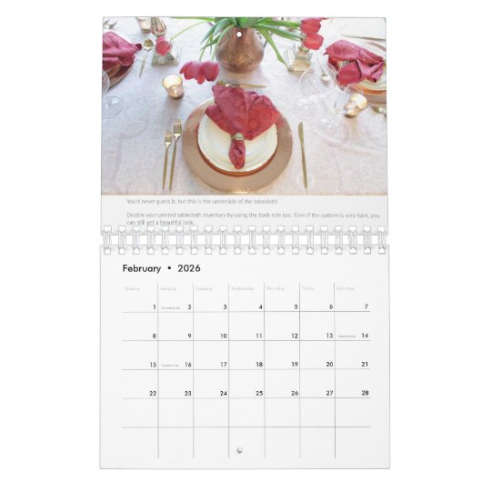 Calendrier Tablescape 2022 (Feb 2026)