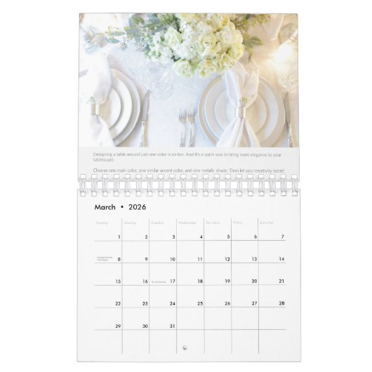 Calendrier Tablescape 2022 (Mar 2026)