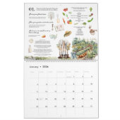 Calendrier Tâches mensuelles illustrées (Jan 2026)