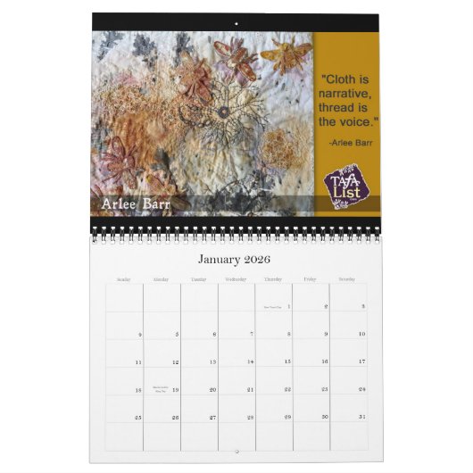 Calendrier TAFA 2013 : Moments de muse (Jan 2026)