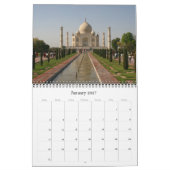 Calendrier taj mahal 18 mois 2027 (Jan 2027)