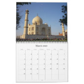 Calendrier taj mahal 2025 (Mar 2026)