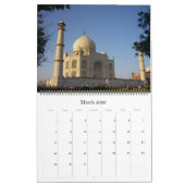 Calendrier taj mahal large 2025 (Mar 2026)