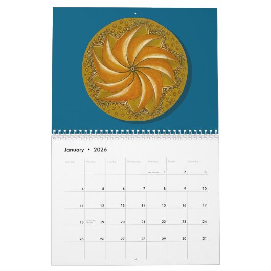 Calendrier Tangle  (Jan 2026)