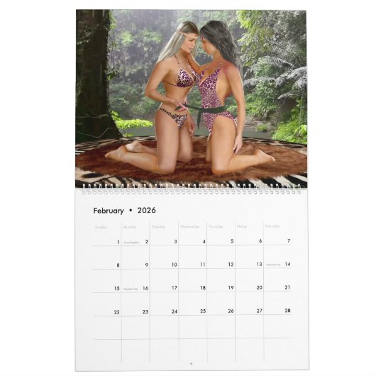 CALENDRIER TARZANA DE LA JUNGLE INTERDITE (Feb 2026)