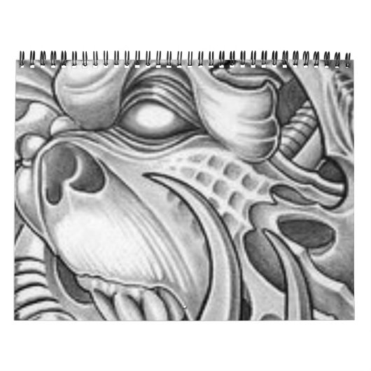 Calendrier TATOUAGE calandar de la conception RITON de (Protection)