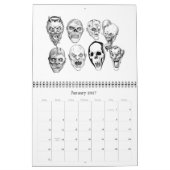 Calendrier TATOUAGE calandar de la conception RITON de (Jan 2027)