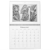 Calendrier TATOUAGE calandar de la conception RITON de (Feb 2027)