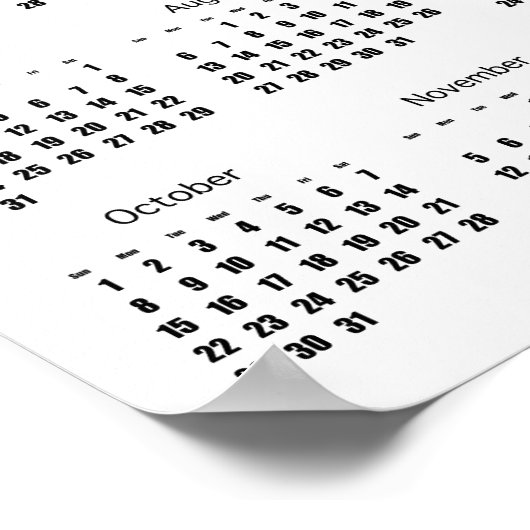 Calendrier TEATIME Poster 2017 (Coin)