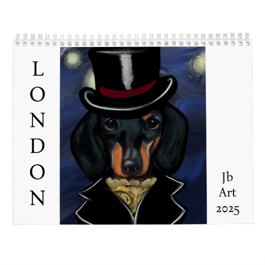 Calendrier Teckel (Dos)