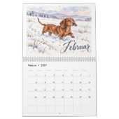 Calendrier teckel 2027 (Feb 2027)