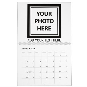 Calendrier Télécharger 14 photos et ajouter du texte - Person