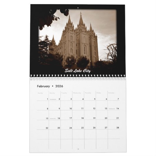Calendrier Temples LDS 2016 (Feb 2026)