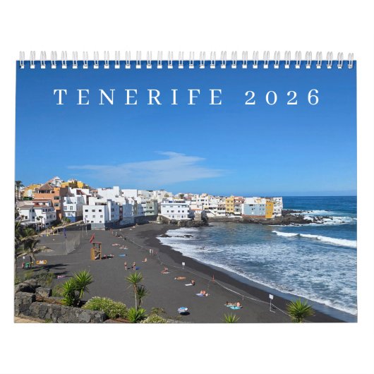 Calendrier Tenerife 2026 calendar (Protection)