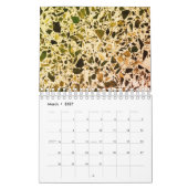 Calendrier Terrazzo vert (Mar 2027)