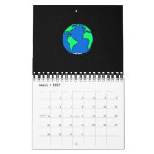 Calendrier Terre et espace (Mar 2027)