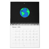 Calendrier Terre et espace (Feb 2026)