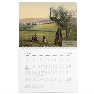Calendrier Terre Sainte chrétienne Famille Église Nouveau Tes