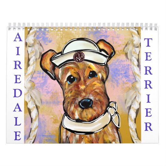 CALENDRIER TERRIER AIREDALE 2026 (Protection)
