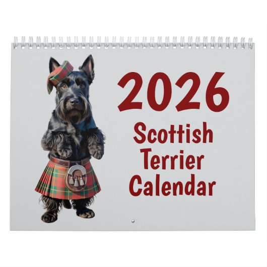 Calendrier Terrier Écossais (Protection)