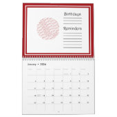 Calendrier Texte du drapeau mexicain VIVA MEJICO (Jan 2026)