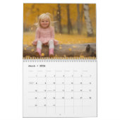 Calendrier Texte modifiable photo personnalisé 2025 (Mar 2026)