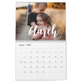 Calendrier Texte simple du script de collage de la famille de (Mar 2027)
