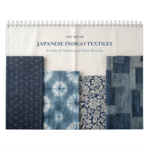 Calendrier Textiles Indigo Japonais