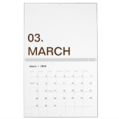 Calendrier TextLogo personnalisé mis à jour (Mar 2026)