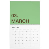 Calendrier TextLogo personnalisé mis à jour (Mar 2026)