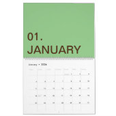 Calendrier TextLogo personnalisé mis à jour (Jan 2026)