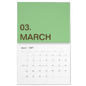 Calendrier TextLogo personnalisé mis à jour (Mar 2027)
