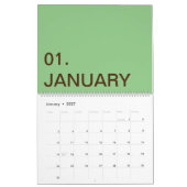 Calendrier TextLogo personnalisé mis à jour (Jan 2027)