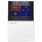 Calendrier Texture de la pierre du drapeau australien (Jan 2027)