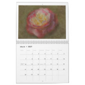 Calendrier texturisé de roses pour 2015 (Mar 2027)