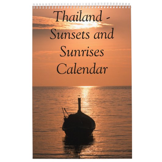 Calendrier Thaïlande Coucher de soleil et photos d (Protection)