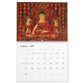 Calendrier Thangkas tibétains antiques (Feb 2027)