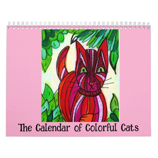 Calendrier The Calendar of Colorful Cats (Protection)