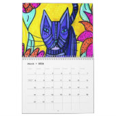 Calendrier The Calendar of Colorful Cats (Mar 2026)