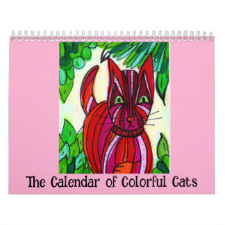 Calendrier The Calendar of Colorful Cats