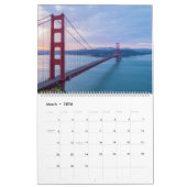 Calendrier The Golden Gate Bridge San Francisco (Mar 2026)