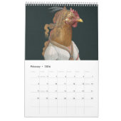 Calendrier The Museum of Fine Art Chickens 2025 Calendar (Feb 2026)
