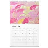 Calendrier The New 2026 Brushstrokes Single Page Calendar (Feb 2026)