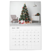 Calendrier thème de Noël complet (Mar 2027)