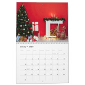 Calendrier thème de Noël complet (Jan 2027)